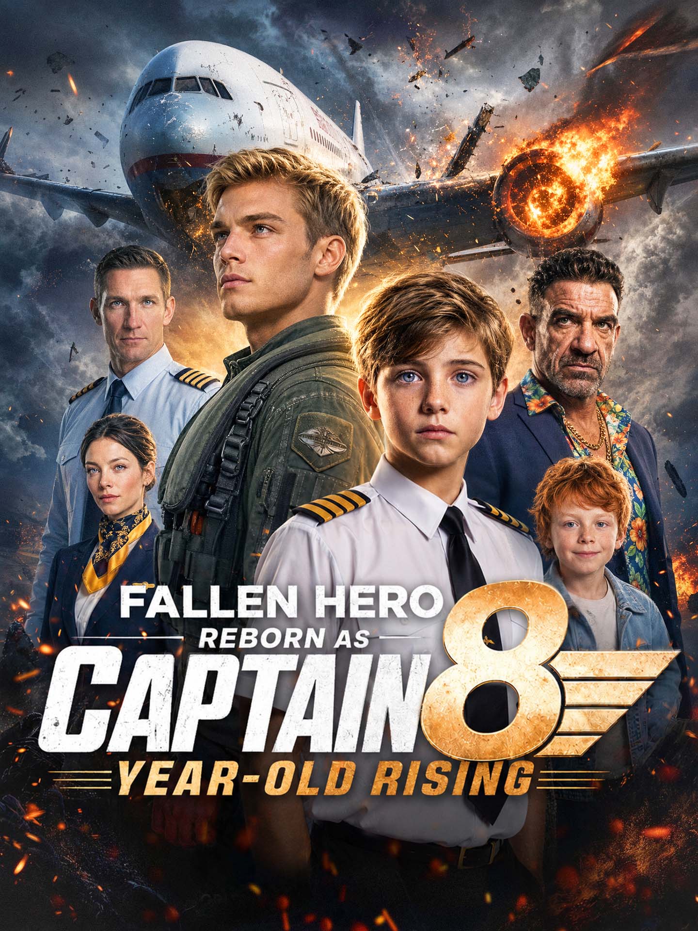 Fallen Hero Reborn as Captain 8-Year-Old Rising poster
